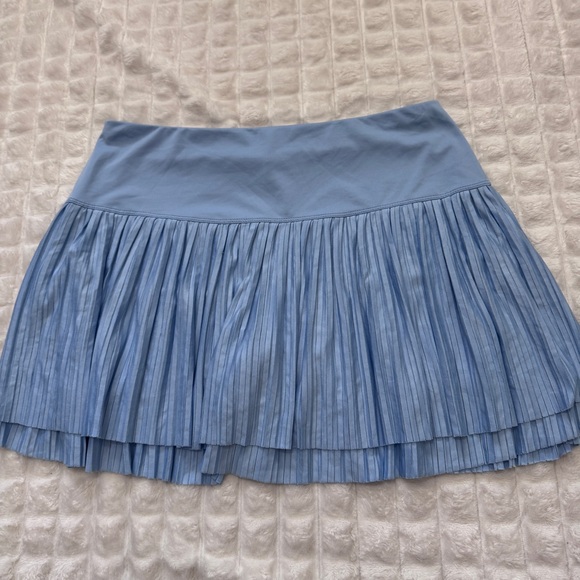 Lucky in Love Large Blue Pleated Skort Skirt ~ Tennis Pickleball Athletic - Picture 3 of 8